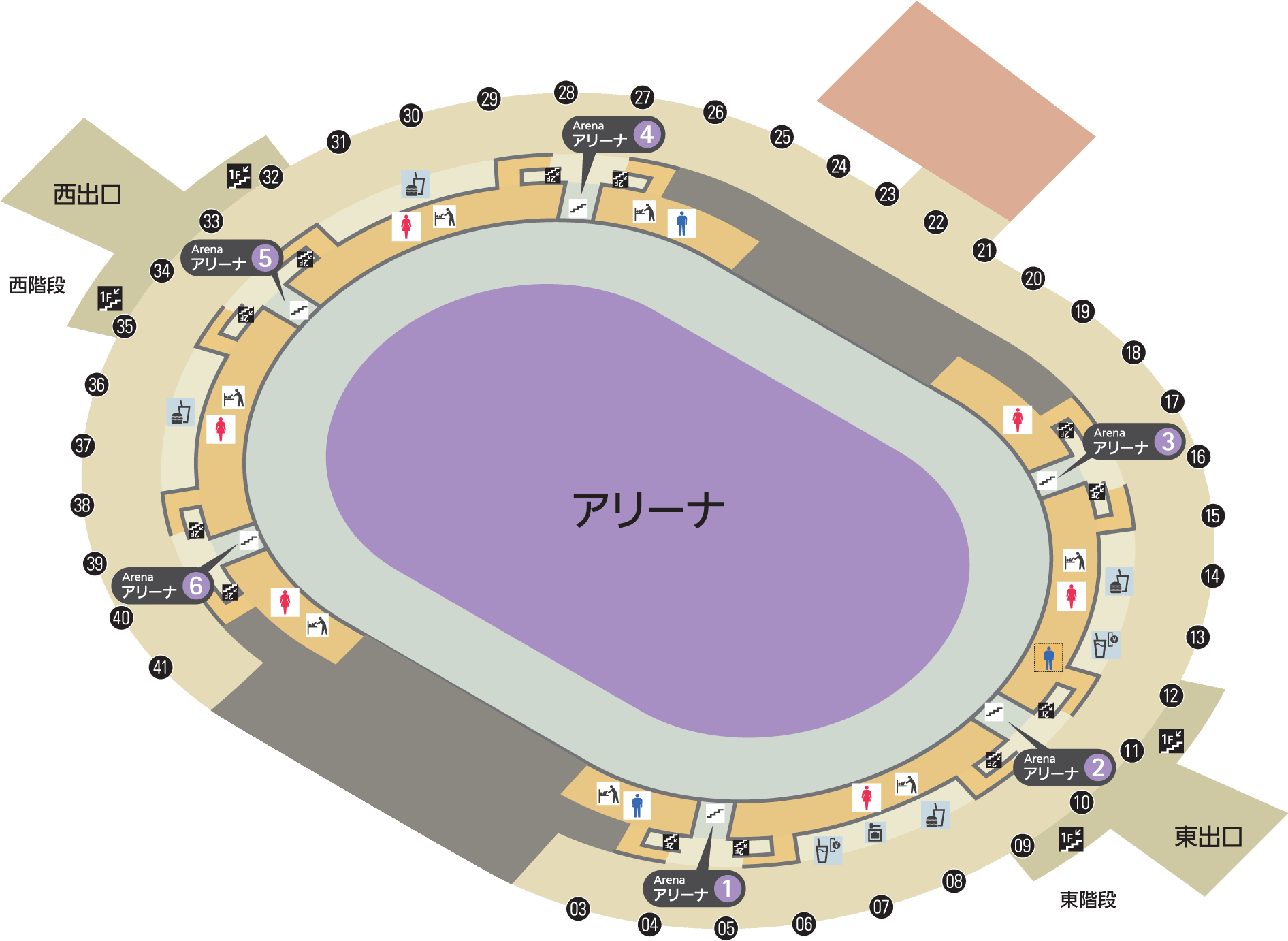 フロアガイド 大阪城ホール